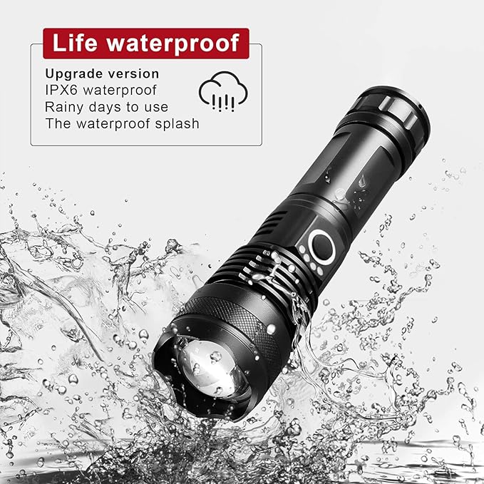 HS522 High Brightness Rechargeable Waterproof High Lumens LED Flashlight